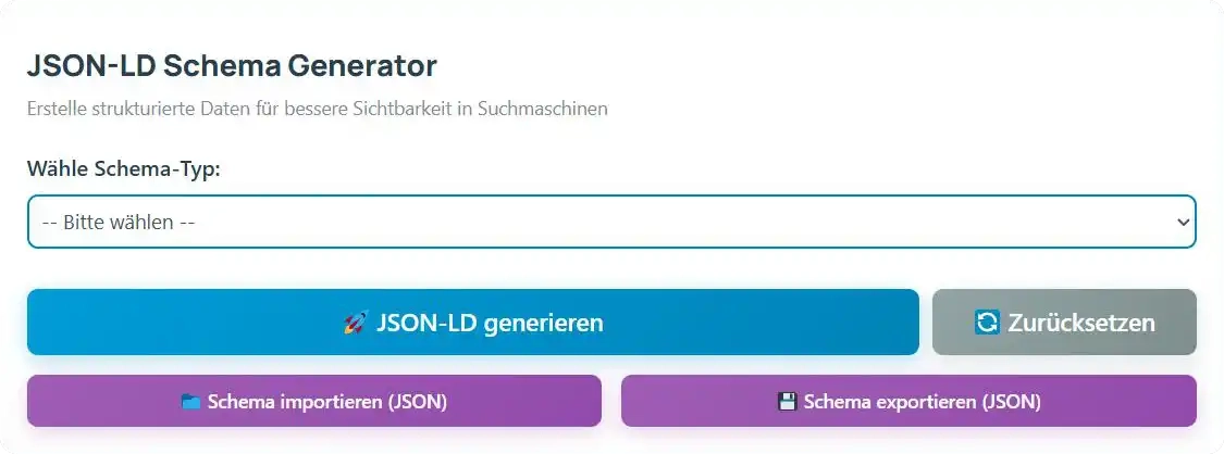 Schema Markup Generator JSON-LD